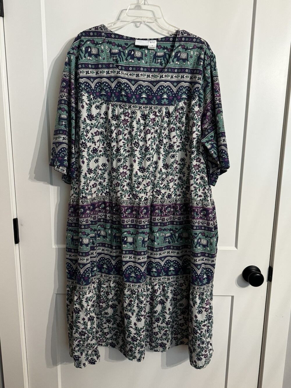 Vintage the vermont country store dress Cotton Muumuu boho prairie ~ Women Sz L